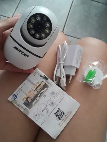 Câmera de Segurança Wi-Fi JORTAN - Nova, Nunca Usada