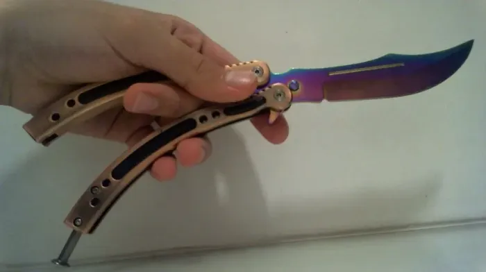 Canivete Butterfly Cs2,CsGo Fade Furta-Cor