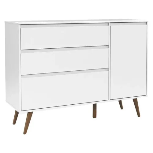 Cômoda retrô matic (3 gavetas e 1 porta)