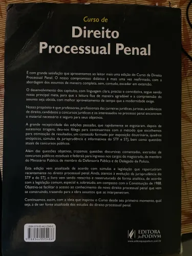 Livro Curso de Direito Processual Penal