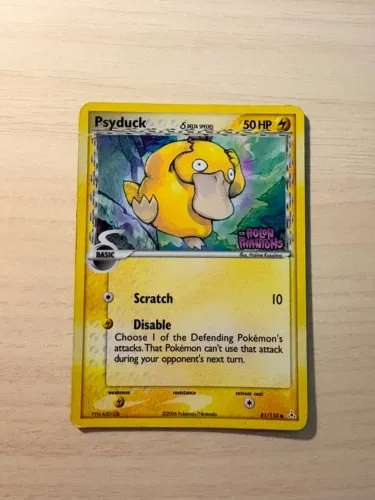 Psyduck #81/110 / EX Holon Phantoms / Reverse Foil / 2006
