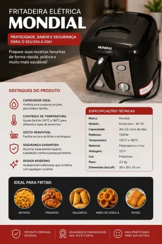 Fritadeira elétrica