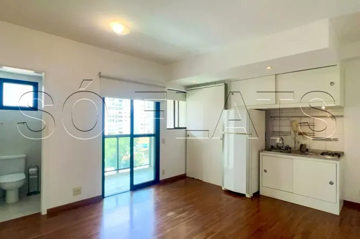 Apartamento 49m² à venda em Pinheiros com varanda e vaga no São Paulo Fashion Hall