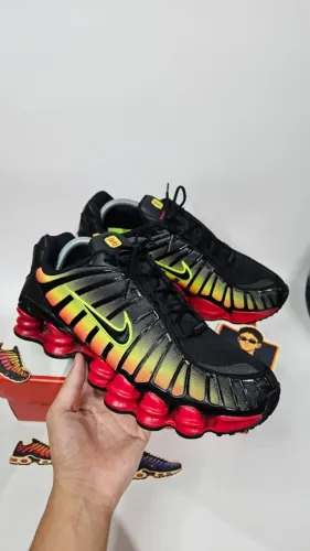 Nike Shox TL - Black Volt Fire Red