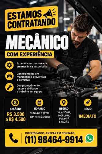 Mecânico com experiência