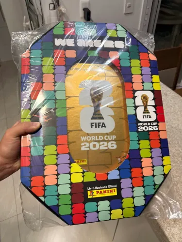 Álbum copa do mundo 2026 dourado numerado