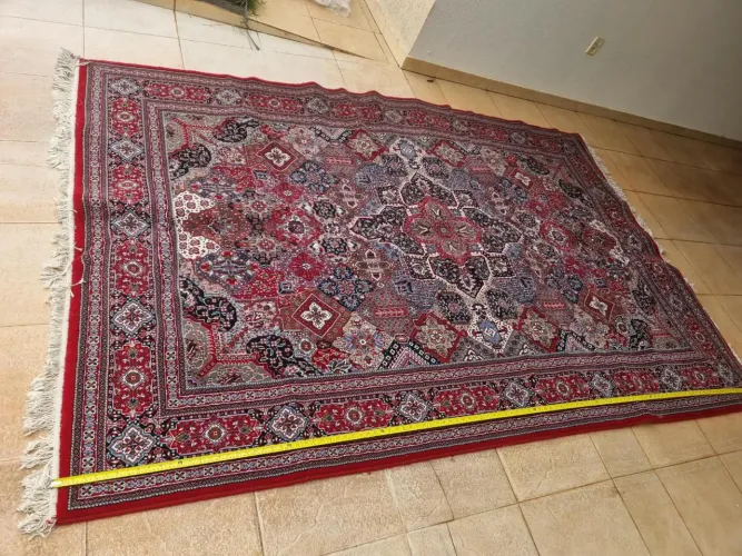 Tapete Persa Importado Alborz 3x2m Vermelho Estilo Nain