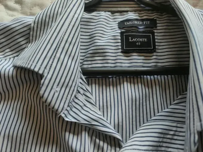 Camisa manga longa masculina, tamanho 40 - Lacoste