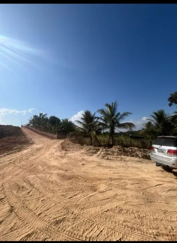 Chácara localizada com visão ampla dos terrenos derivados