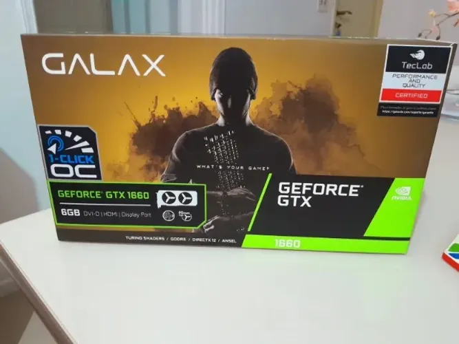 GTX 1660 OC Click 6 GB (Usada em Perfeito Estado)