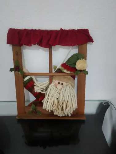 Enfeite de porta papai Noel