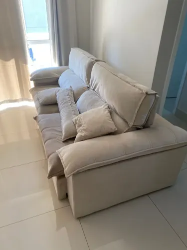 Sofá Bege 2 Lugares Muito Conservado