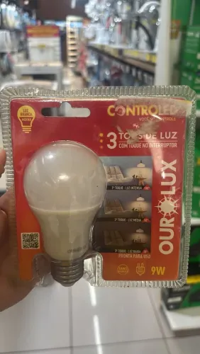 LÂMPADA OUROLUX 3 TONS DE LUZ