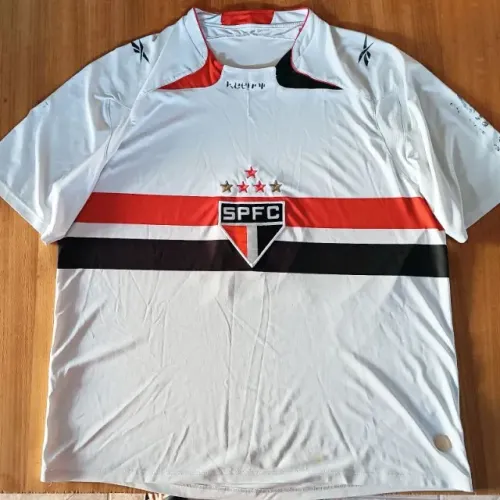 camisa original 2010 são paulo fc reebok branca tamanho gg spfc