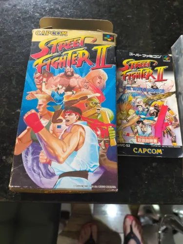 Street fighters 2 super famicon japonês completa