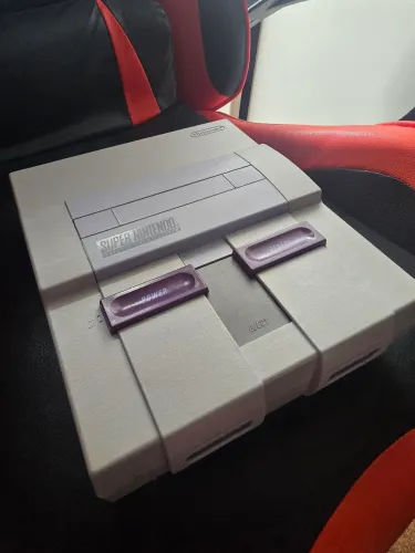 Super nintendo no estado com defeito