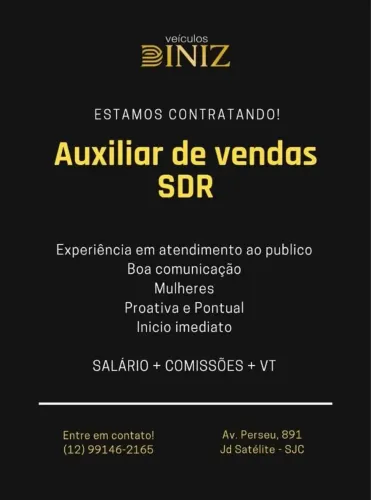 OPORTUNIDADE DE EMPREGO