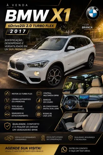 BMW X1 Sdrive 20I X-line 2.0 TB Active Flex 2017