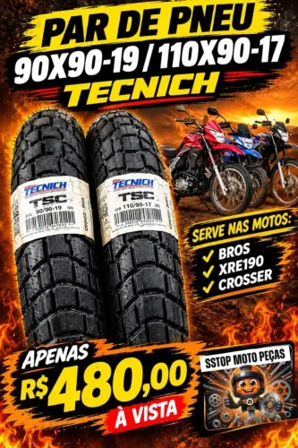 PROMOÇÃO psr de pneus bros/CROSSER/XRE190