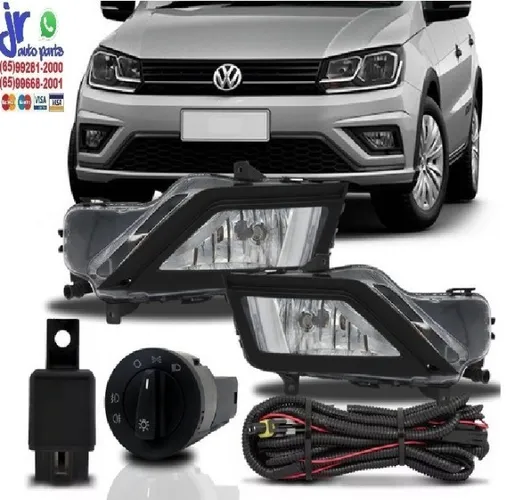 Kit Farol Milha Gol G8 2019 2020 2021 Auxiliar Neblina 