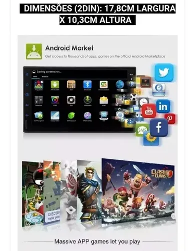 Central Multimídia Eonon Ga2171sr Android 9 4gb Ram 64gb