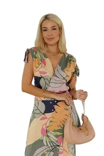 Vestido Longo Floral Malha Visco Lycra Verão Moda