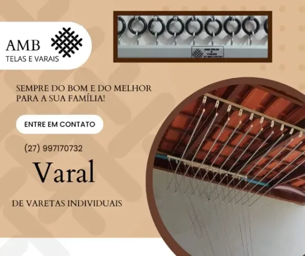 Varal de teto varetas individuais ** **