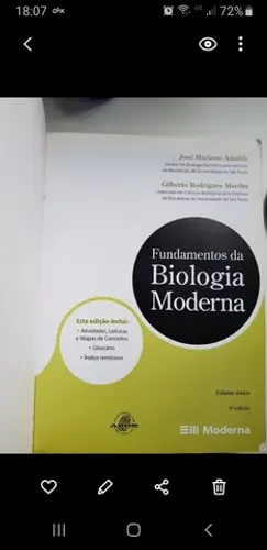 Livro fundamentos da biologia moderna