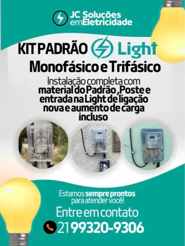 KIT PADRÃO LIGHT MONOFÁSICO E TRIFÁSICO 