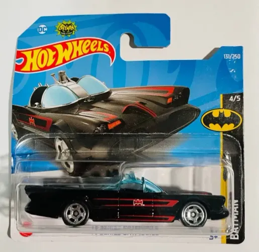 Hotwheels - TV Series Batmobile - 4/5 - 131/250 - veículo Batmóvel - HCV64-M521