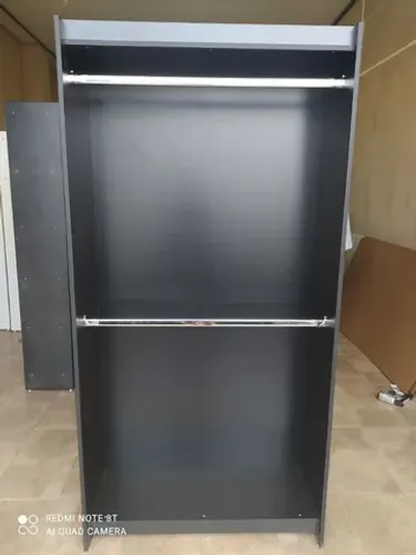 CABIDEIRO DUPLO 100% MDF PRETO 
