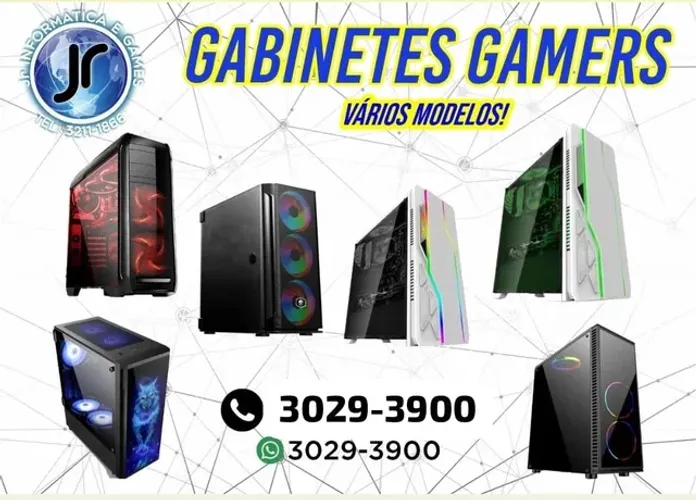 Gabinetes linha gamer novos