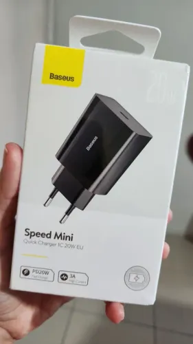 Fonte carregador Rápido Baseus Speed Mini 20W 3A tipo C original lacrado