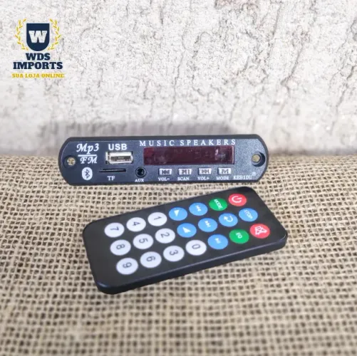 Placa de Som decodificadora Modulo 9V-12V Rádio FM Bluetooth