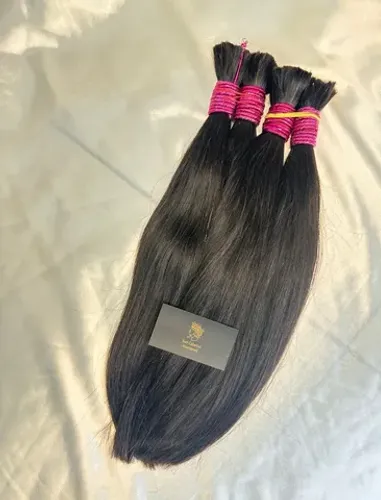 cabelo humano castanho medio de 35/40cm virgem