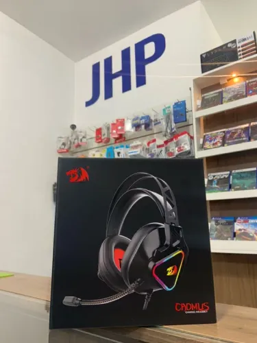 Headset Gamer Redragon Cadmus RGB Preto Novo | Parcela Sem Juros | Curitiba