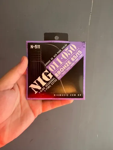 Cordas de Violão NIG 011-050 Bronze 85/15 - Novo