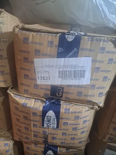 Vendo caixa de pregos gerdal 17x27 e 17x21 apartir de 5 caixas  sai 260 cada cx