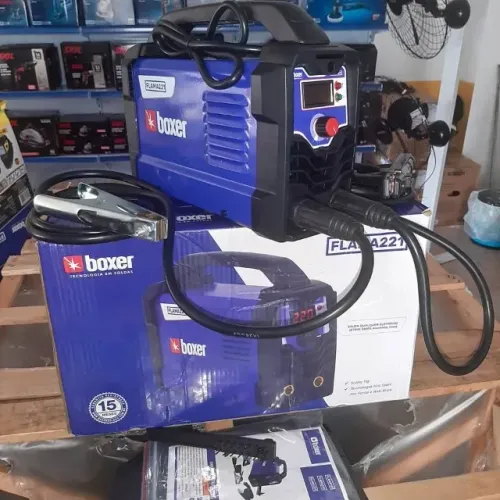 Máquina De Solda Inversora 220 amperes Eletrodo/Tig Flama221 - Boxer (Loja)
