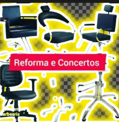 Cadeira de barbeiro ou salão de beleza conserto ou reforma