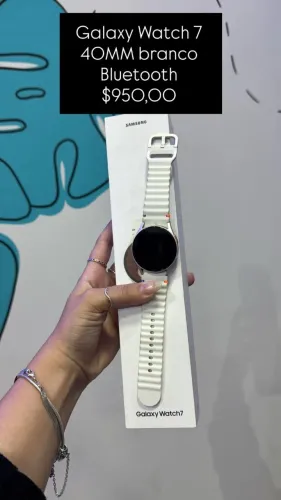 Galaxy Watch 7 / 40mm / Branco / Bluetooth / R$ 950,00 / Loja fisica 