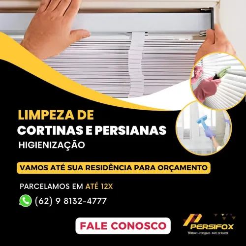 Limpeza Profissional de Cortinas e Persianas - Retirada e Entrega Grátis!