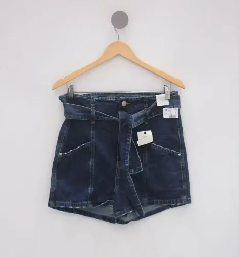 Short Jeans 34 Novo Clochard Renner Cintura Alta