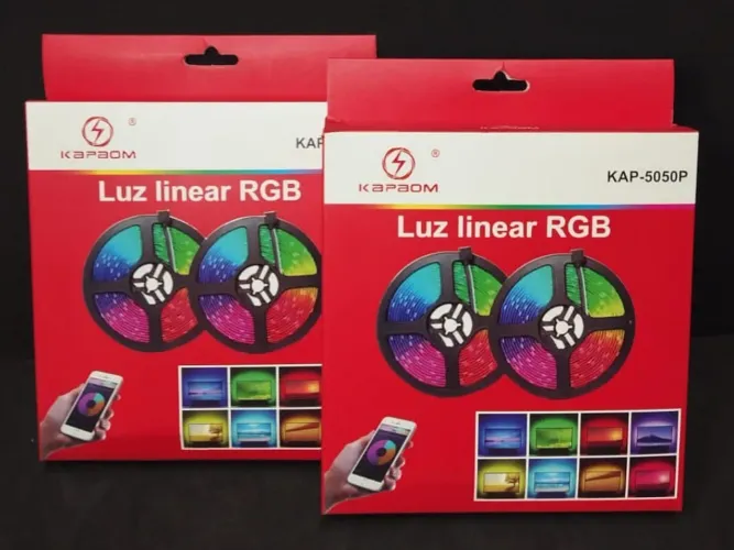 Fita de LED RGB - Luz Linear Colorida