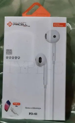 Fone de Ouvido PMCELL FO-41 - Tipo C - Novo