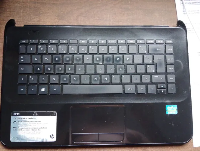 Teclado com a base Notebook HP 14