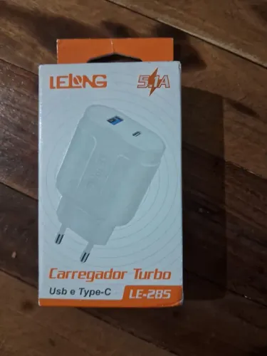 Carregador Turbo 5.1A USB e Type-C LE-285
