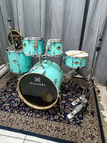 Bateria Legacy birch shellpack Acústica Michael - Azul Turquesa