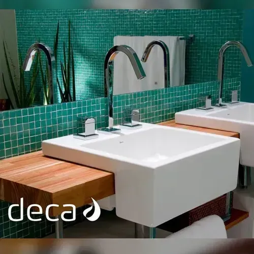 Cuba Deca L830 Semi Encaixe Mesa Branco Gelo Acabamento Brilhante