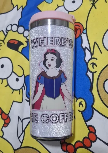 COPO TÉRMICO BRANCA DE NEVE WHERE IS MY COFFEE